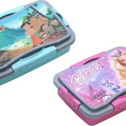 Lunch Box Combo For Kids with Multi Section Air TIght BPA Free -PAck of 2 - 2 Containers Lunch Box-23