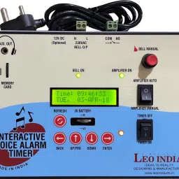 leo Automatic School Voice Bell Timer With 15watt 2 speaker, 1 mic combo System Indoor PA System image 4