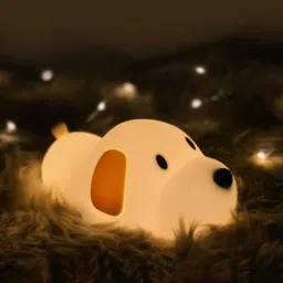 Silicone Puppy Led Night Light,Squishy Lamp Color Changing Bedside Lamp Night Lamp-25