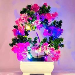 Artificial Plants With Light And 2 Birds Bonsai Wild Artificial Plant with Pot-15