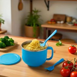 Stainless Steel Storage Bowl Leakproof Steel-Inner Bowl for Maggi, Pasta, Soup-image-28