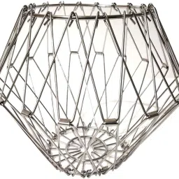 Stainless Steel Multipurpose Folding Fruit and Vegetable Basket for Kitchen Dining Table Stainless Steel Fruit & Vegetable Basket-image-34