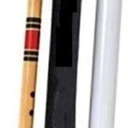 heaven Flute G Scale Middle Size 17 inch Red & Black Threading For Beginners Bamboo Flute image 4