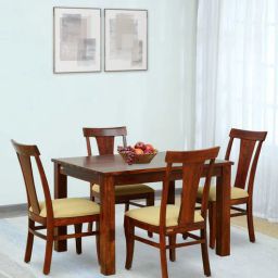 woodsworth from pepperfry Kentan Sheesham Wood 4 Seater Dining Set In Honey Oak Finish-picture-49