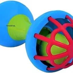 niyanetail Sensory Teether & Dumbbell, Mouth Toys Grab, Chew and Shake Teething Rattle Toy Rattle image 2