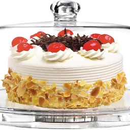 Round Glass Cake Dome with Plate Glass, Glass Cake Server Glass Cake Server-image-74