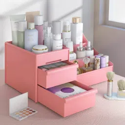 Makeup Organizer Dressing Room Cosmetic Makeup Lipstick Storage Box With Drawer Makeup Organiser Vanity Box-picture-21