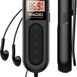 CASON Small FM Radio/Pocket Mini Radio with Earphones,USB Rechargeable TransistorRadio FM Radio-11