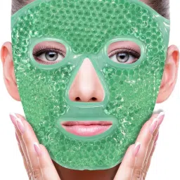 Face Ice Gel Pack with Wrap-Reusable Hot Cold Compress for Skin Care Face Shaping Mask-image-7