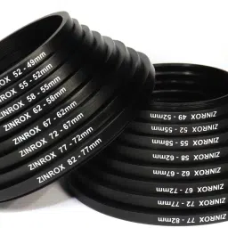 ZINROX Step Up and Step Down Lens Filter Rings - Set of 16pcs - Allows You to Fit Smaller to Larger and Larger to Smaller Diameter – Thread Sizes: 49mm to 82mm – 82mm to 49mm (Pack of Two (Set)) Step Up Ring-19