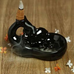 tayhaa Black Ceramic Backflow Indoor Smoke Fountain-picture-42