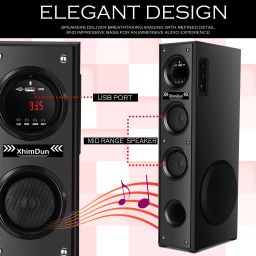 Xhimdun TOWER SPEAKER PULL BASS H2 120 W Bluetooth Tower Speaker-image-123