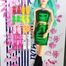 Angel Doll for Kids Stylish Hair Set Doll and (8 Pair Shoes )-image-33