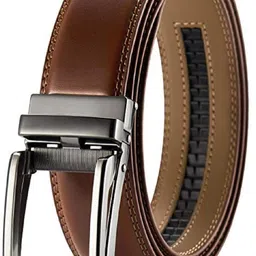 contacts Men Casual Tan Genuine Leather Belt-picture-32