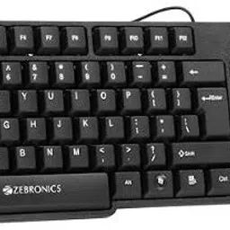 ZEBRONICS Zeb-K20, USB keyboard,Retractable Stand Wired USB Standard Desktop Keyboard Compatible with Desktop image 3