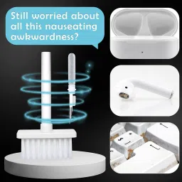 varpan 5 in 1 Keyboard & Earphone Cleaner Tool Kit Laptop Airpods Camera Lens for Computers, Gaming, Laptops, Mobiles image 5