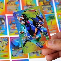 55-Pcs Poke Cards Booster Box Foil Cards TCG Deck Box - V Series Cards Vmax GX-picture-12