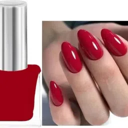 Quick-Drying Long Stay Gel Based Glossy Dark Red Nail Polish DARK red-image-36