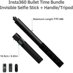 ELFOG 3 IN 1 Bullet Time Handle with Foldable Tripod for Insta 360 One X3 X2 Tripod Kit image 2