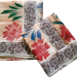 Atex 2x2.5mts Fancy Lace Border Set Mundu Dhoti For Women with Hand Paint Embellished, Floral Print, Animal Print Women Dhoti-image-26