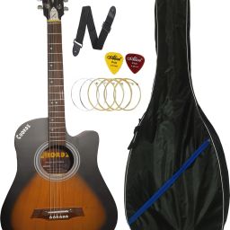 38 inch Acoustic Guitar with Truss Rod for Begineer Acoustic Guitar Tonewood Rosewood Right Hand Orientation-16