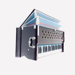 Octave Hand Pumped Harmonium (Three Fold Bellow, Bass Reed, Male Reed) M.M 3 1/4 Octave, Double Bellow, 39 Keys,7 Stopper 3.2 Octave Hand Pumped Harmonium-11