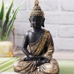 craftvatika Multicolour Polyresin 12.5 Inches Meditation Buddha Statue-picture-25