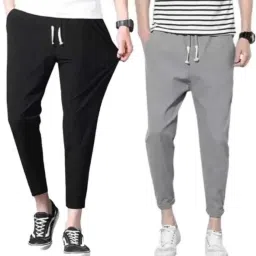 Pack of 2 Men Solid Multicolor Track Pants-image-31