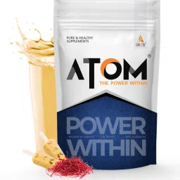 ATOM PWR Whey Protein with Enzymes, 24g Protein, 1Kg Kesar Kulfi Whey Protein-image-93