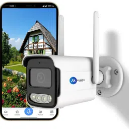 Maizic Smarthome BulletX 4MP Full HD WiFi Outdoor CCTV Camera | 360° Coverage, Color Night Vision Security Camera-image-37
