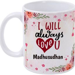 Madhusudhan I Love You / Gift for Couple Ceramic Coffee Mug-image-21