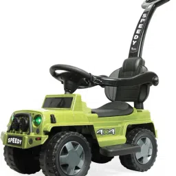 Jeep+ Speedy RideOn for Kids with Music Back Support,Safety Arms,Parental Handle-28