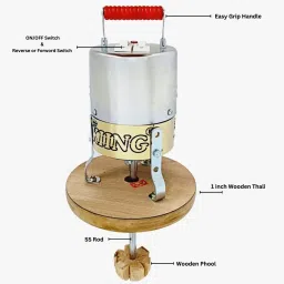 kiing fancy madhani machine with wooden thali & phool for lassi,milk,curd Butter Maker Churn image 2