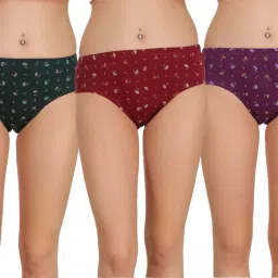 Pack of 3 Polodark Women Hipster Multicolor Panty-image-35