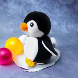 Penguin Stuffed Soft Plush Toy - (black, 22cm) - 22 cm-image-3