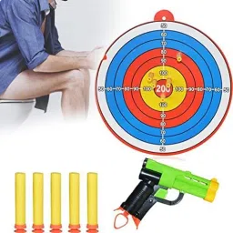 shelzi Toilet Dart Board Game Soft Tip Dart image 2
