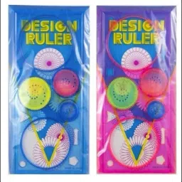 Creative Spirograph Geometric Ruler, Art & Craft Ruler for Kids (Random 2 color) Ruler-11