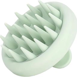BEAUTY Silicone Scalp Massager with Soft Silicone Bristles (Light Green)-image-32