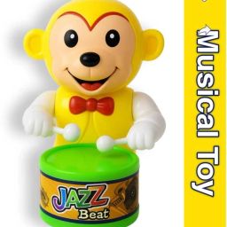 Dancing Musical Drum Toy-Key-Operated - Fun Toy for Kids (Hello Monkey)-image-64