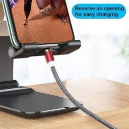 Stela Adjustable Foldable, small and flexible desk phone holder for Desk, Desktop Tablet Stand Compatible with Mobile Phone, Tablet Mobile Holder Mobile Holder image 5