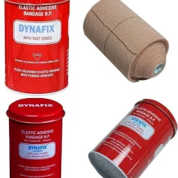 Elastic Adhesive Bandage B.P. 10 cm X Stretched Length 4/6 m (Pack of 1) Crepe Bandage-17