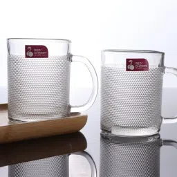 Pack of 6 Glass Ultra Durable Sleek Glass Tea&Coffee Mugs with Handle-image-14