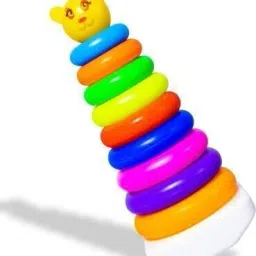himanshu tex Toddler Block Shape ABCD, Plastic Teddy Stacking Ring image 5