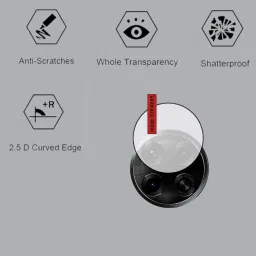 EJZATI Back Camera Lens Glass Protector for TECNO CAMON 30 5G, BACK CAMERA LENS PROTECTOR image 2