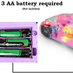 paramount gallery Transparent Musical Concept Racing Car with 3D Flashing LED Lights -A386-picture-10