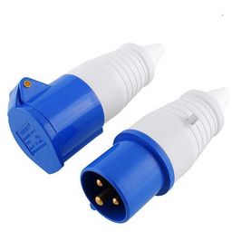 16A/3Pin Industrial Plug & Panel Socket Set 220-250V Single Phase (16/3 Plug Socket) image 1