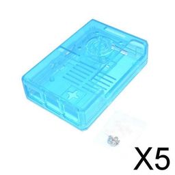 LOOM TREE® 5xABS Plastic Protective Case Enclosure Cover for Raspberry Pi 2B 3B 3B+ Blue | Electrical & Test Equipment | Test Measurement & Inspection | Test Equipment Parts & Accs image 2