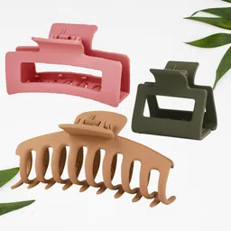 FIMBUL Women Set of 3 Claw Clip-26
