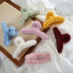 DN Creation Assorted Set of 3 Fur Claw Clip-11