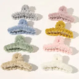 DN Creation Assorted Set of 6 Fur Claw Clip-102